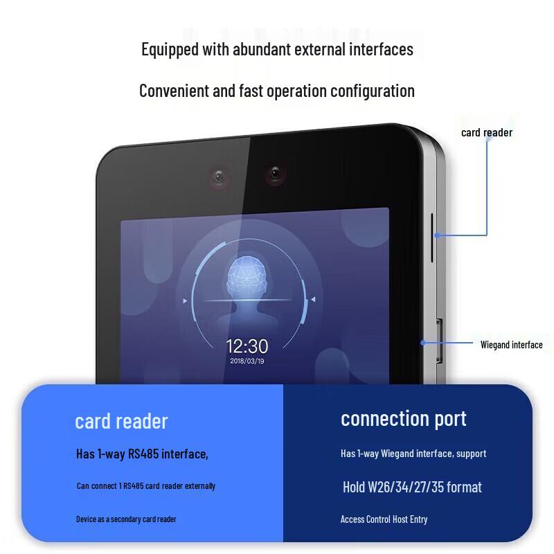 Hikvision DS-K1T343MFW Facial Recognition Access Control Terminal
Hikvision DS-K1T343MFW Facial Recognition Access Control Terminal