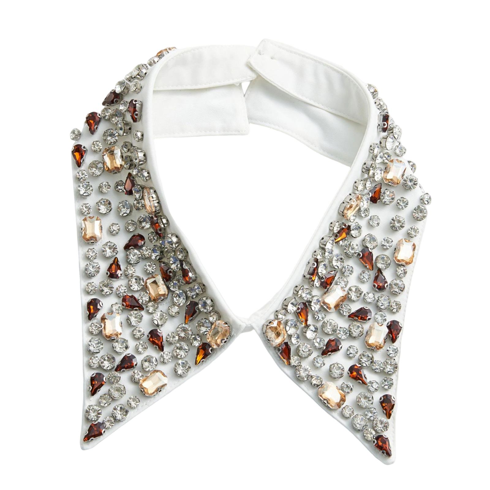 Elegant Detachable Pointed Collar Decorative Collar For Women Shirt Sweater Sparkling Rhinestones Studded Neckpiece белый
Elegant Detachable Pointed Collar Decorative Collar For Women Shirt Sweater Sparkling Rhinestones Studded Neckpiece белый