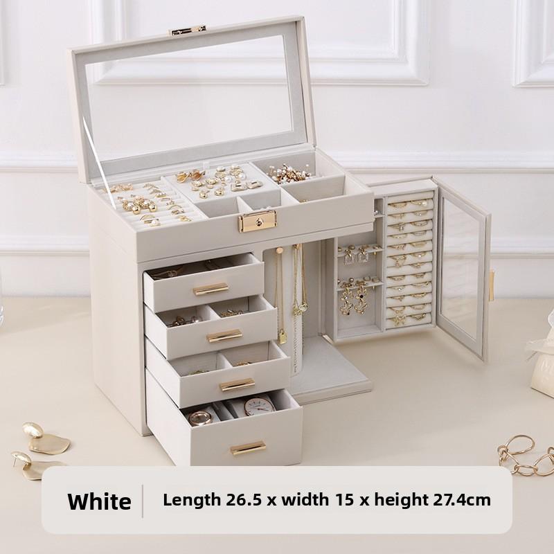 Шкатулка для украшений Коробка для хранения Многослойная Большая вместимость Коробка для колец и ожерелий Коробка для хранения ювелирных изделий Коробка для хранения серег-пуссетов Коробка для хранения ювелирных изделий 26.5*15*27.4 белый
Шкатулка для украшений Коробка для хранения Многослойная Большая вместимость Коробка для колец и ожерелий Коробка для хранения ювелирных изделий Коробка для хранения серег-пуссетов Коробка для хранения ювелирных изделий 26.5*15*27.4 белый