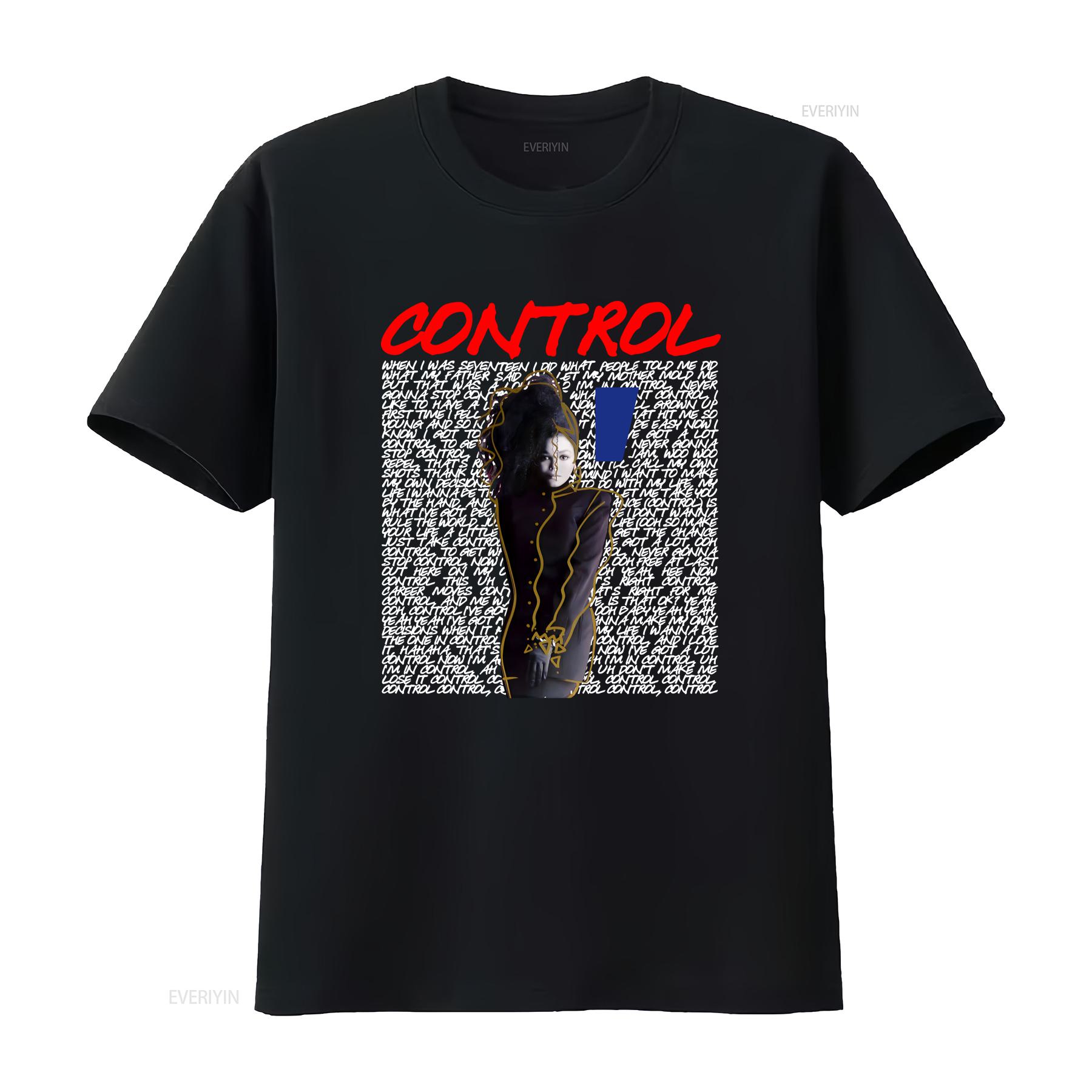 Janet Jackson Control Lyric Portrait T Shirt vintage Washed Casual Versatile Comfortable Stretched designer clothes streetwear 4XL
Janet Jackson Control Lyric Portrait T Shirt vintage Washed Casual Versatile Comfortable Stretched designer clothes streetwear 4XL