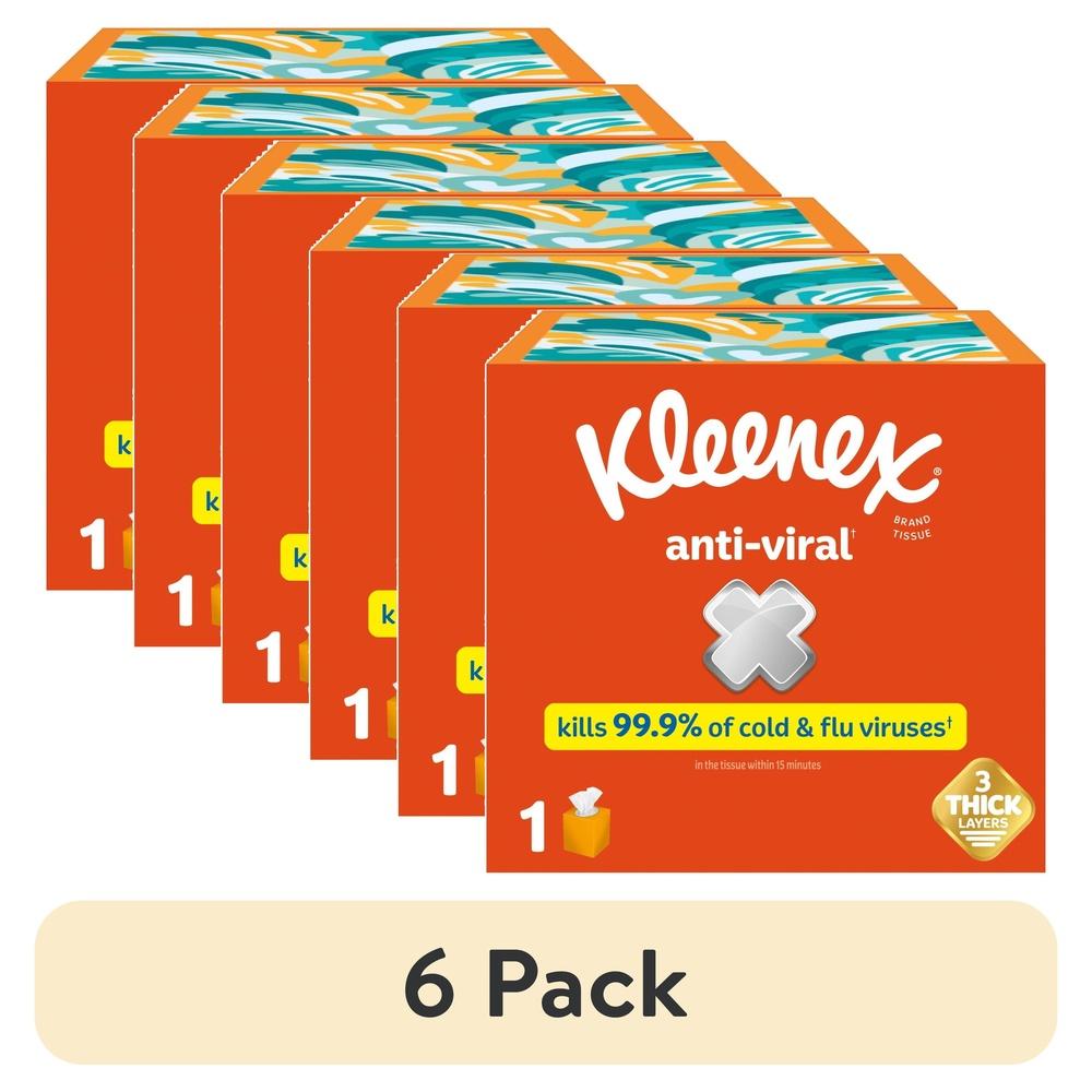 6 Pack Anti-Viral Facial Tissues 3-Ply 55 Count Box Cold Flu Defense Kills 99.9% of Viruses FSC Certified United States
6 Pack Anti-Viral Facial Tissues 3-Ply 55 Count Box Cold Flu Defense Kills 99.9% of Viruses FSC Certified United States