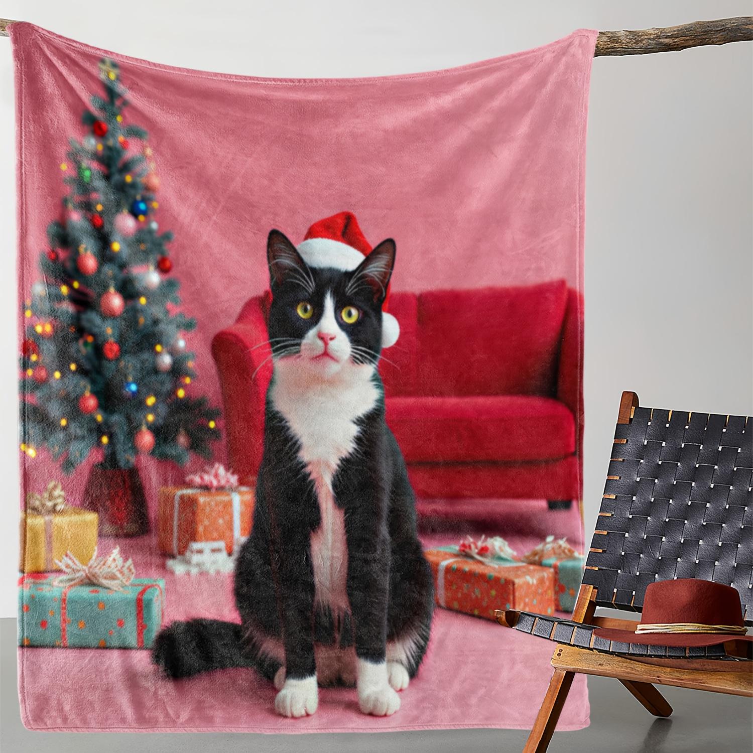1pc Sdoo Christmas Cat Print Flannel Blanket - Soft Warm All-Season Throw with Santa Hat Cat & Festive Decor, 2D Digital Print f 75x90cm
1pc Sdoo Christmas Cat Print Flannel Blanket - Soft Warm All-Season Throw with Santa Hat Cat & Festive Decor, 2D Digital Print f 75x90cm