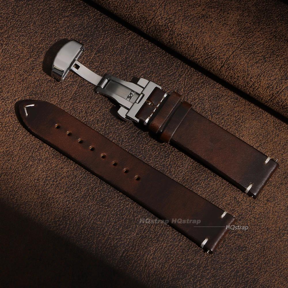 Stitching Cowhide Watch Strap for Seiko 18mm 19mm 20mm 21mm 22mm 24mm Vintage Leather Watch Band Butterfly Buckle Wrist Bracelet 21mm
Stitching Cowhide Watch Strap for Seiko 18mm 19mm 20mm 21mm 22mm 24mm Vintage Leather Watch Band Butterfly Buckle Wrist Bracelet 21mm