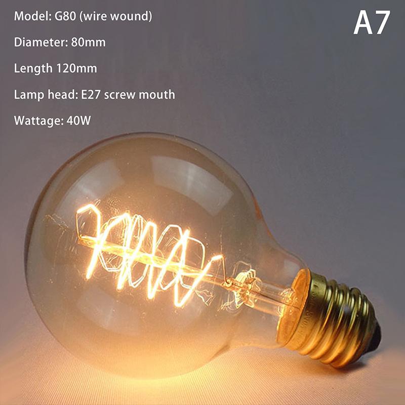 Ретро желтая лампочка 220 В 110 В E27 40 Вт винтажная светодиодная лампа накаливания для домашнего декора винтажная лампа
Ретро желтая лампочка 220 В 110 В E27 40 Вт винтажная светодиодная лампа накаливания для домашнего декора винтажная лампа