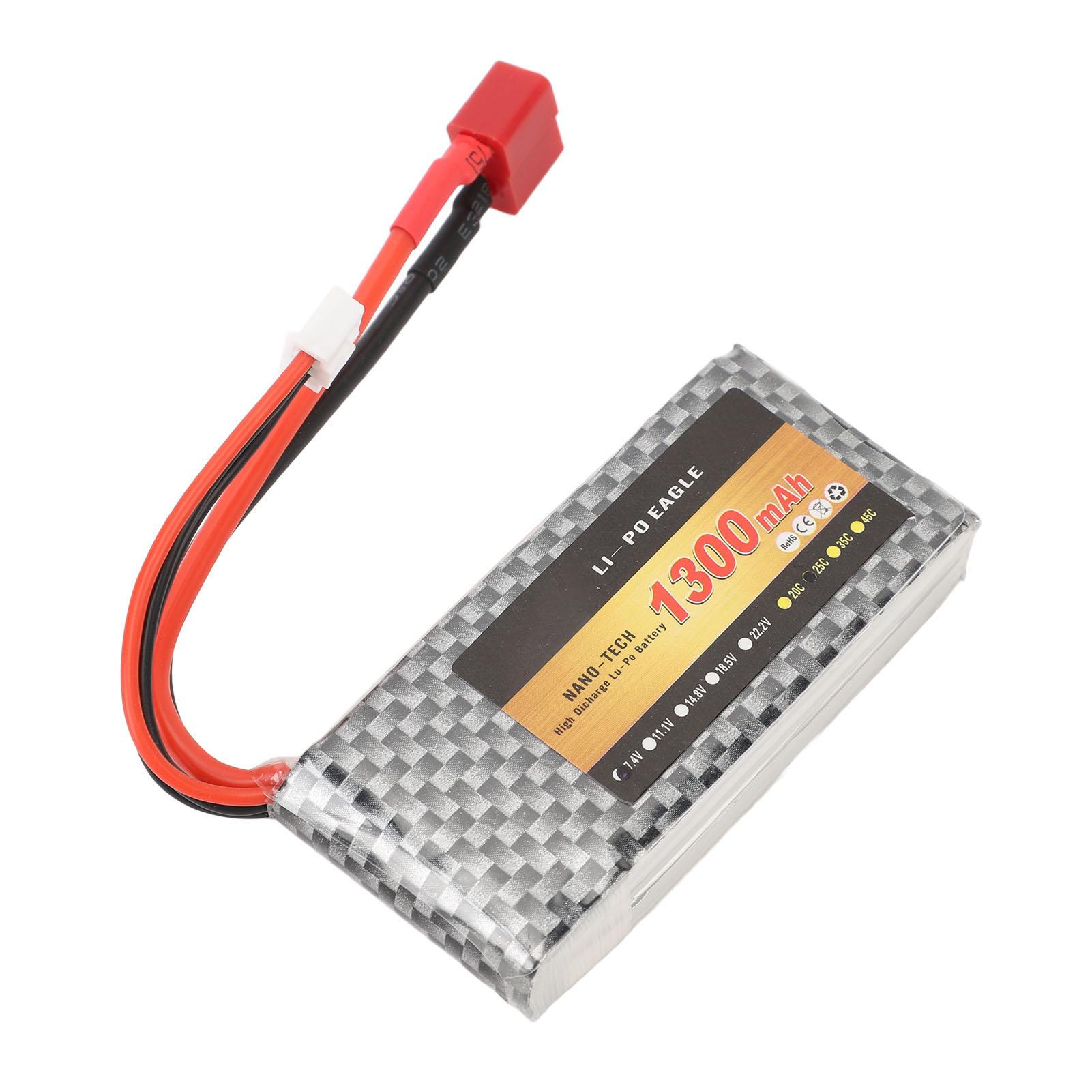 7.4V 1300mAh 2S 25C Літієва батарея Заміна батареї для вантажівки з дистанційним керуванням з T-роз ємом Для
7.4V 1300mAh 2S 25C Літієва батарея Заміна батареї для вантажівки з дистанційним керуванням з T-роз ємом Для