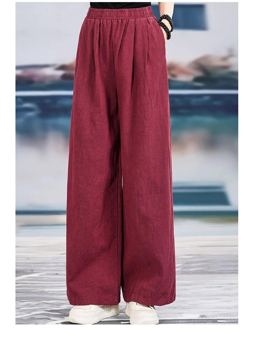 Жіночі бавовняно-лляні штани з широкими штанинами та високою посадкою - Весна/Літо Кежуал Ретро XL
Жіночі бавовняно-лляні штани з широкими штанинами та високою посадкою - Весна/Літо Кежуал Ретро XL