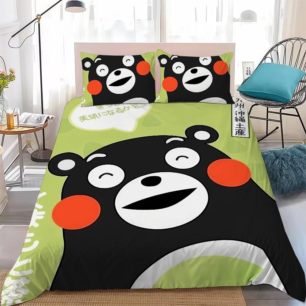 Cute Kumamon Duvet Cover Set Home Style Bedding Soft Laundry Cotton Bed 3 Piece Set Student Dormitory Gift 135x200cm
Cute Kumamon Duvet Cover Set Home Style Bedding Soft Laundry Cotton Bed 3 Piece Set Student Dormitory Gift 135x200cm