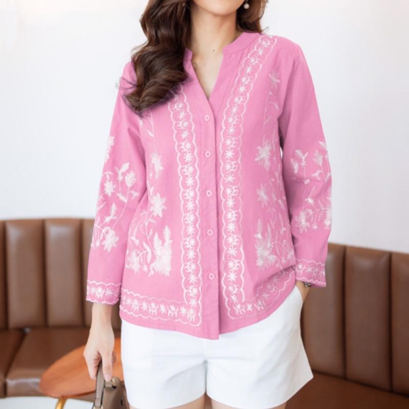 ZANZEA Ethnic Print Casual V-Neck Long Sleeve Women Blouse 5XL рожевий
ZANZEA Ethnic Print Casual V-Neck Long Sleeve Women Blouse 5XL рожевий