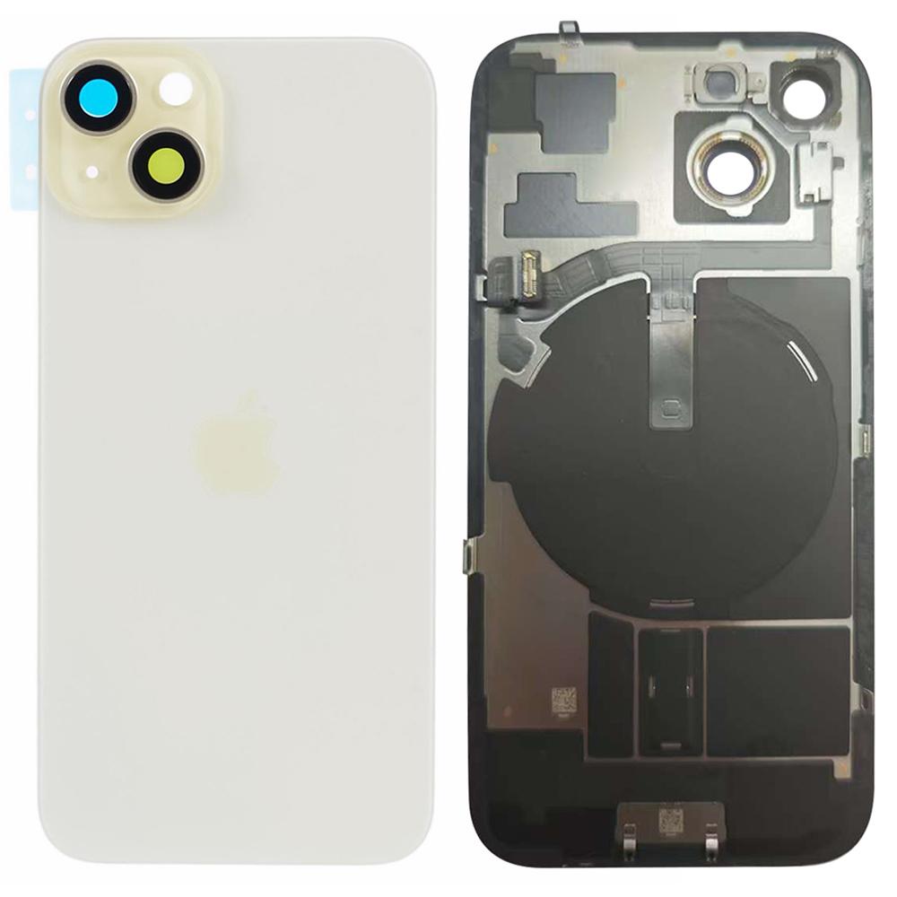 For iPhone 15 OEM Disassembly Battery Housing Cover+Camera Lens Cover+Wireless Charging Port Cable Gold
For iPhone 15 OEM Disassembly Battery Housing Cover+Camera Lens Cover+Wireless Charging Port Cable Gold