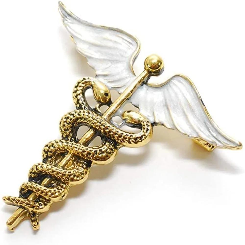 Enamel Medical Symbol Caduceus Brooch Pins For Doctor Nurse Gift Suit Coat Costume Accessories for Holiday Parties
Enamel Medical Symbol Caduceus Brooch Pins For Doctor Nurse Gift Suit Coat Costume Accessories for Holiday Parties