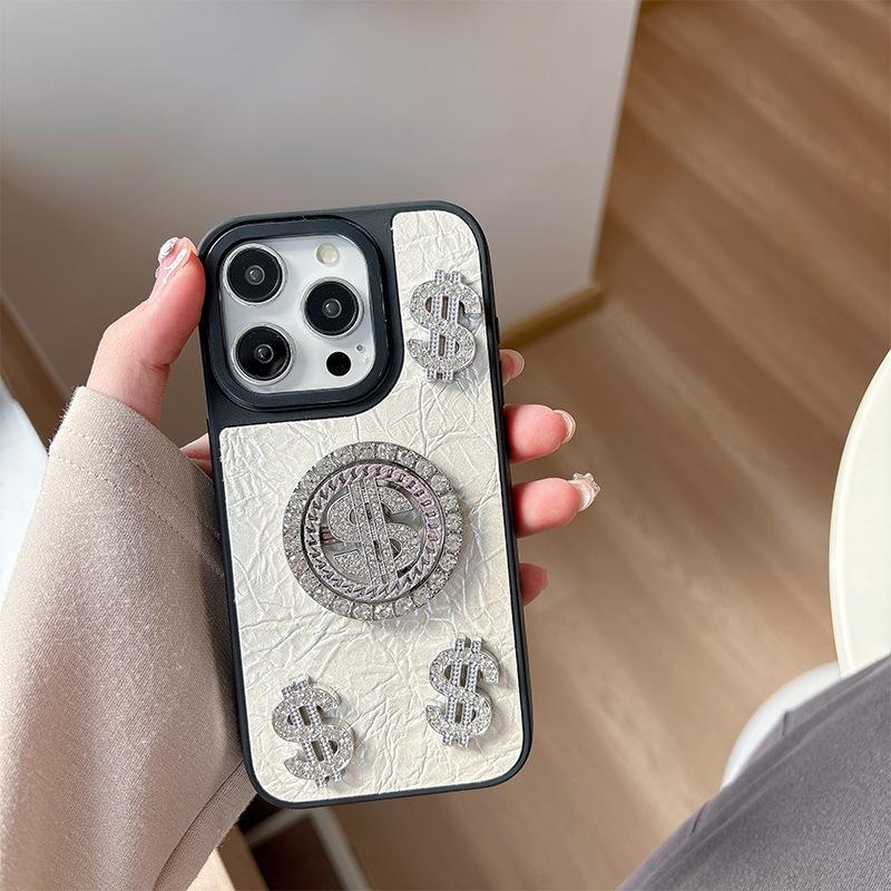 Rhinestone Dollar Sign Rotating Mobile Phone Case For Iphone16Pro Leather Advanced Sense Apple 17 iPhone 17Promax
Rhinestone Dollar Sign Rotating Mobile Phone Case For Iphone16Pro Leather Advanced Sense Apple 17 iPhone 17Promax