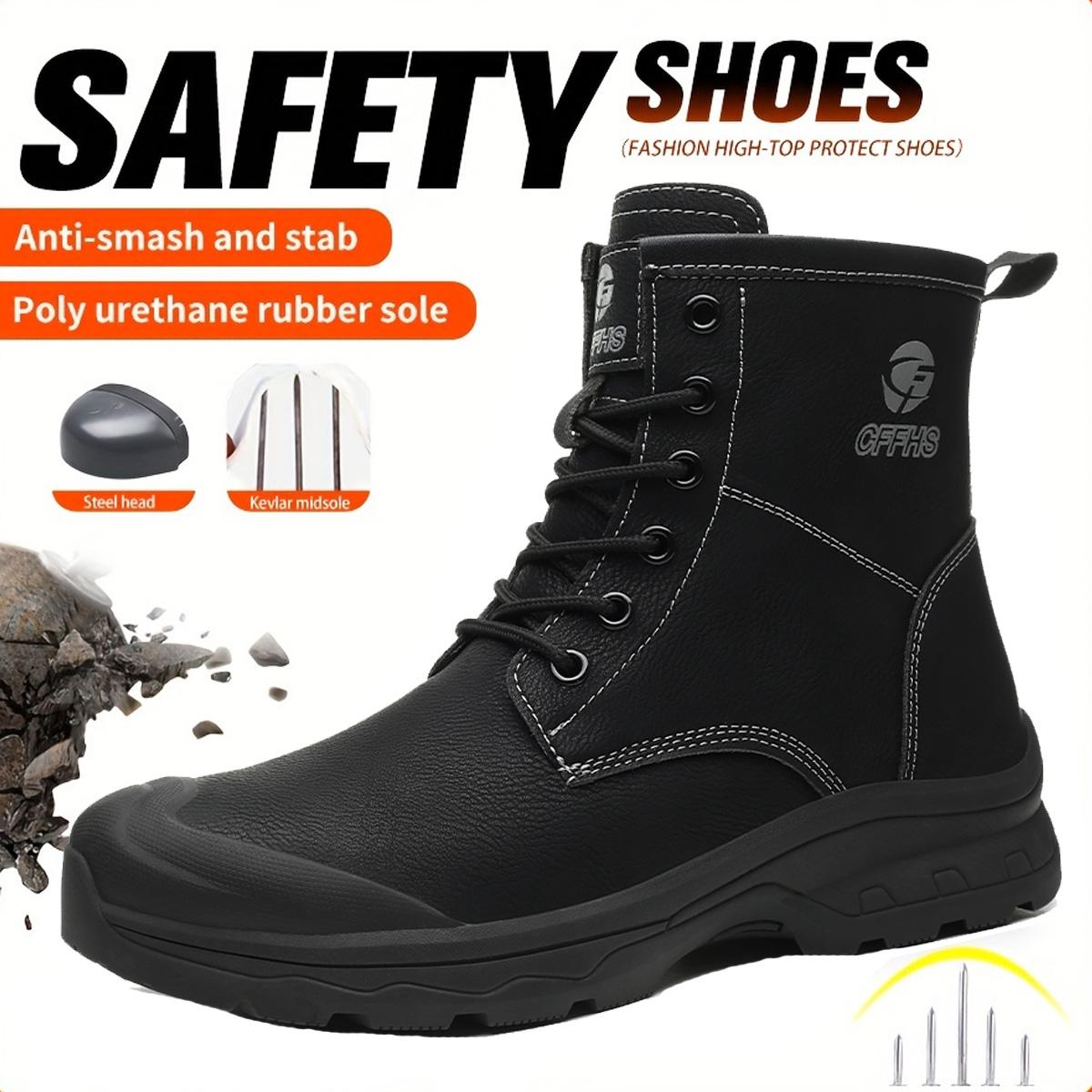 Чоловічі робочі захисні черевики Indestructible Outdoor Boots Anti-smash Anti-puncture Industrial взуття 43 чорний
Чоловічі робочі захисні черевики Indestructible Outdoor Boots Anti-smash Anti-puncture Industrial взуття 43 чорний