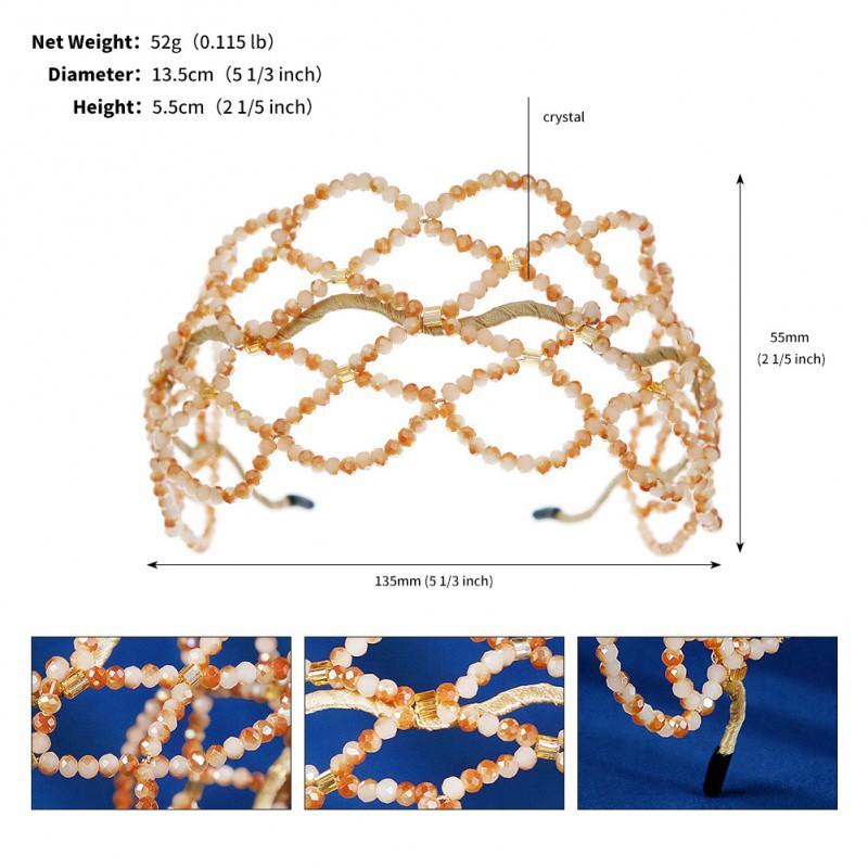 Wedding Accessories Hand-knitted Crystal Headband Party Hair Light Luxury Wide-brimmed Mesh
Wedding Accessories Hand-knitted Crystal Headband Party Hair Light Luxury Wide-brimmed Mesh