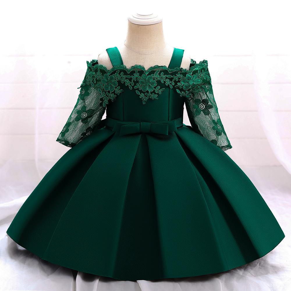 Beaded One-Shoulder Puffy Princess Wedding Dress for Girls 80 cm
Beaded One-Shoulder Puffy Princess Wedding Dress for Girls 80 cm