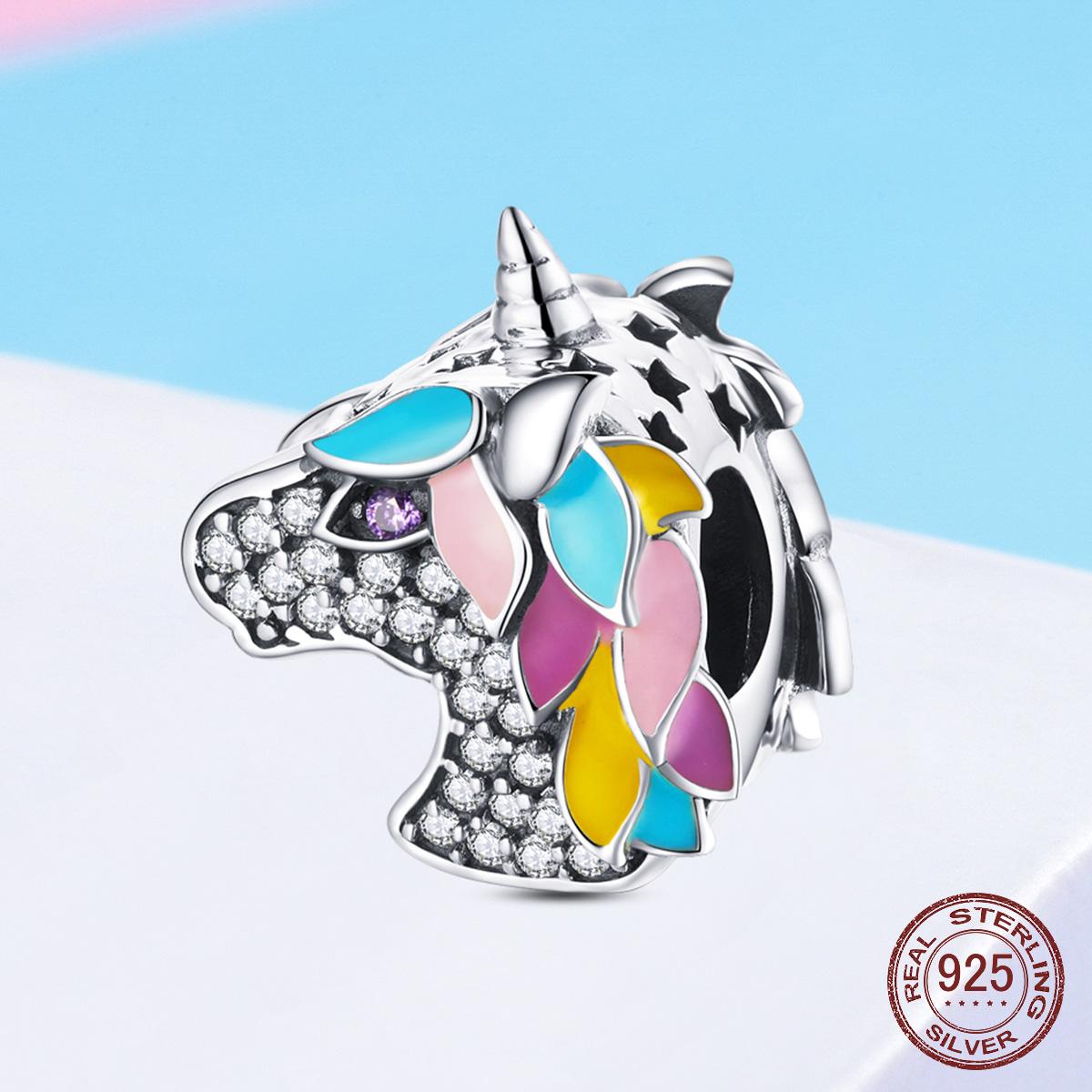 925 стерлингового серебра радуги красочный единорог пони маска шарм кулон для оригинального браслета женщин ювелирные изделия
925 стерлингового серебра радуги красочный единорог пони маска шарм кулон для оригинального браслета женщин ювелирные изделия