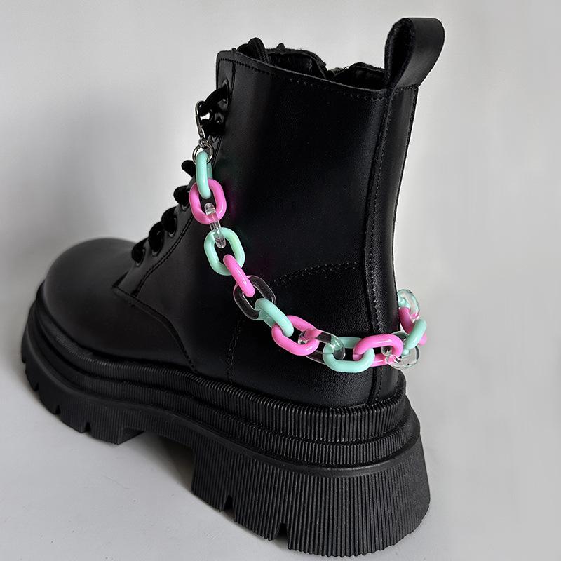 New Candy-Colored Shoe Accessory Acrylic Chain Shoe Strap Shoe Buckle Detachable Decorative Boots for Party Diy Jewelry 1 Piece
New Candy-Colored Shoe Accessory Acrylic Chain Shoe Strap Shoe Buckle Detachable Decorative Boots for Party Diy Jewelry 1 Piece
