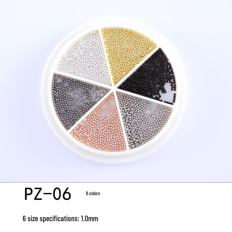 Cross-Border Nail Art Steel Beads: 6-Grid Mixed Turntable for Decorative Nail Design
Cross-Border Nail Art Steel Beads: 6-Grid Mixed Turntable for Decorative Nail Design