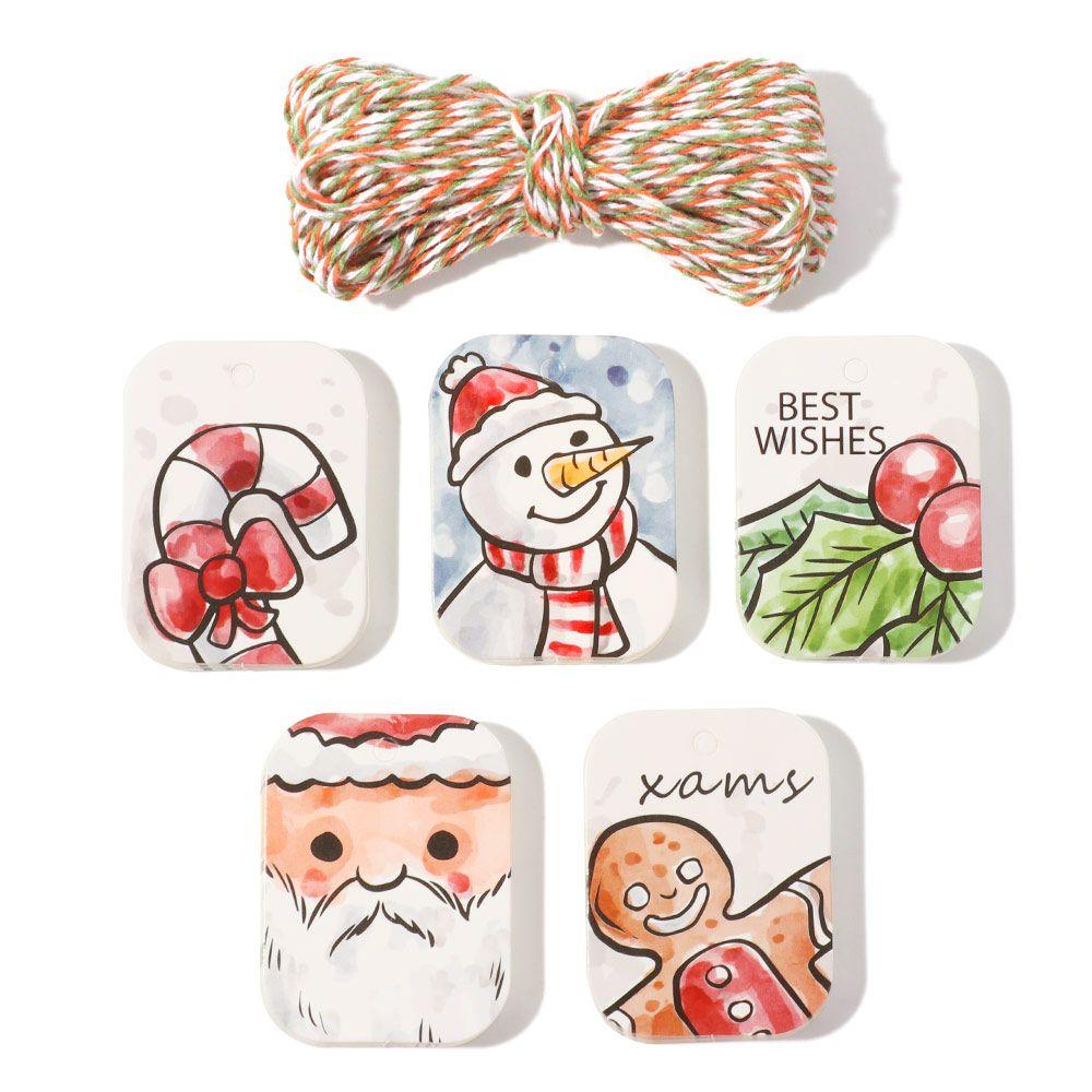 48/50 шт. DIY Крафт-папір Різдвяна прикраса Різдвяні етикетки Підвісні бирки Обгортка для подарунків Крафт-бірка 2
48/50 шт. DIY Крафт-папір Різдвяна прикраса Різдвяні етикетки Підвісні бирки Обгортка для подарунків Крафт-бірка 2
