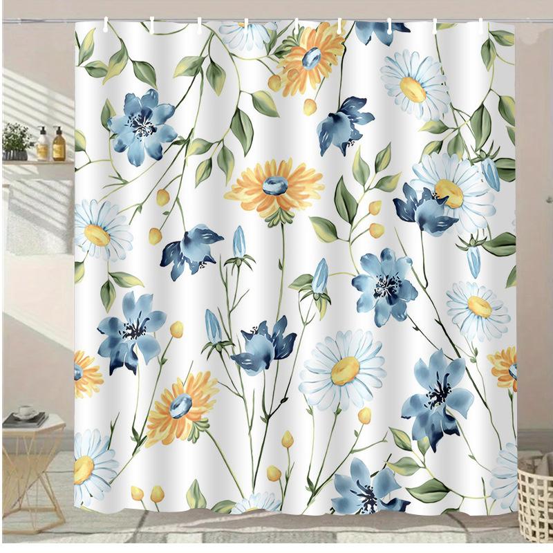 Colored Flowers Washable Dirt-Resistant Shower Curtain Shower Head Waterproof Polyester Bath Curtain For Home Decor Accessories W60H190(CM)-1 Pcs
Colored Flowers Washable Dirt-Resistant Shower Curtain Shower Head Waterproof Polyester Bath Curtain For Home Decor Accessories W60H190(CM)-1 Pcs