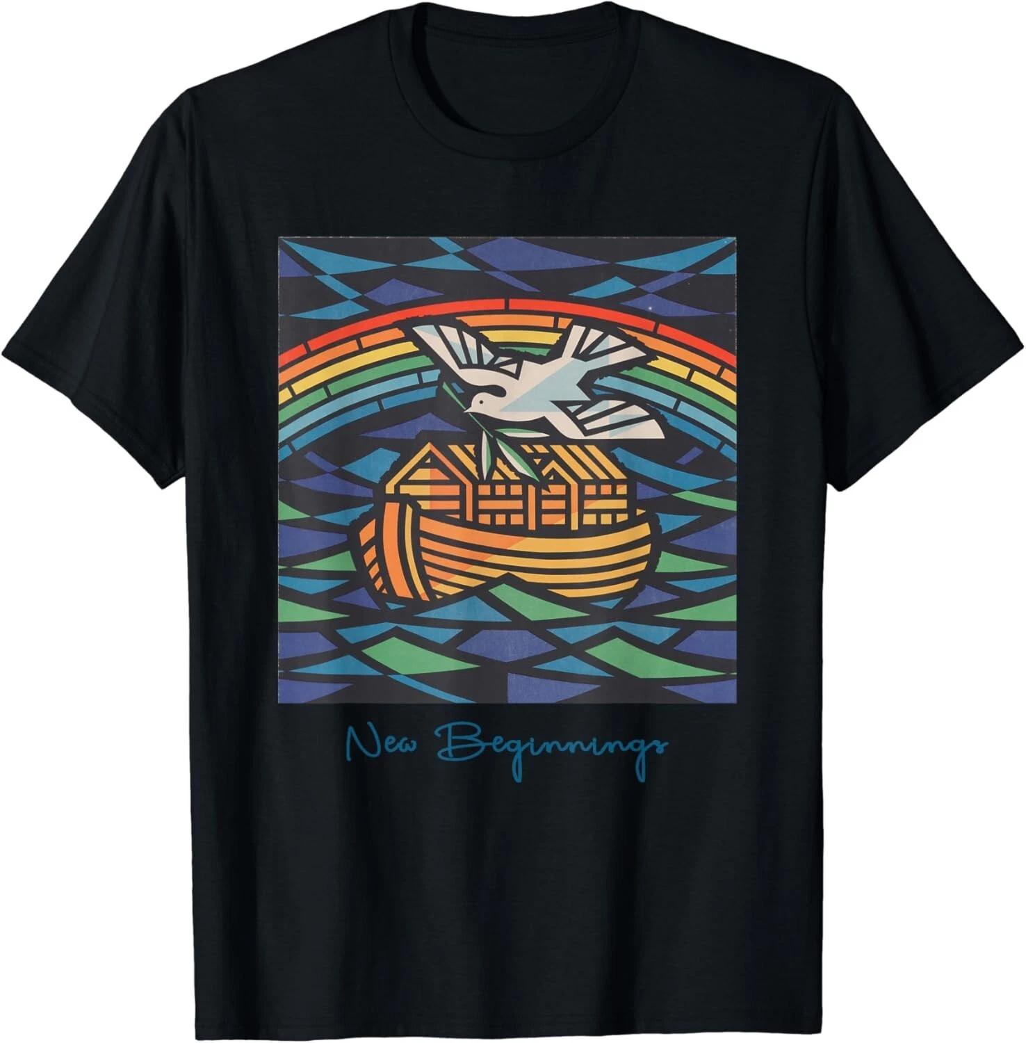 New Beginnings 1955 Noah_s Ark Dove of Peace Rainbow Art Gift Unisex T-Shirt S
New Beginnings 1955 Noah_s Ark Dove of Peace Rainbow Art Gift Unisex T-Shirt S