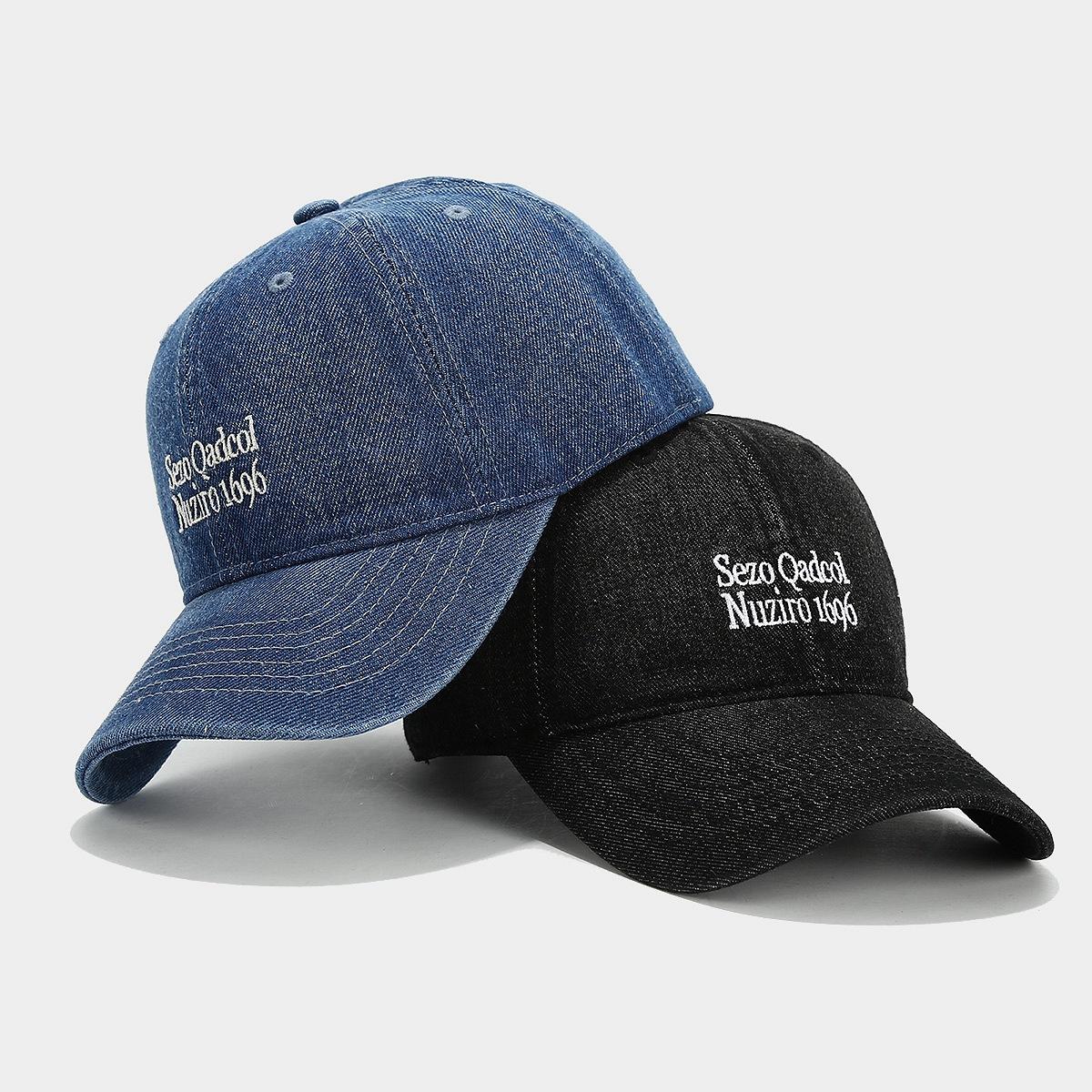 Denim Baseball Cap Men Women Embroidery Letter Jeans Snapback Hat Casquette Summer Sports Hip Hop Cap Gorras Unisex hats
Denim Baseball Cap Men Women Embroidery Letter Jeans Snapback Hat Casquette Summer Sports Hip Hop Cap Gorras Unisex hats