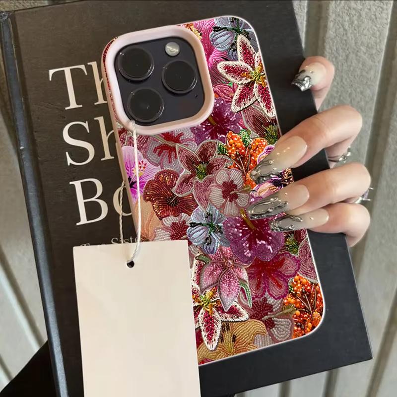 Luxurious Beaded Flower Lychee Texture Phone Case For iPhone 17 16 15 14 13 12 11 Pro Max 14 15 Plus 17Air Silicone Soft Cover iPhone 16
Luxurious Beaded Flower Lychee Texture Phone Case For iPhone 17 16 15 14 13 12 11 Pro Max 14 15 Plus 17Air Silicone Soft Cover iPhone 16