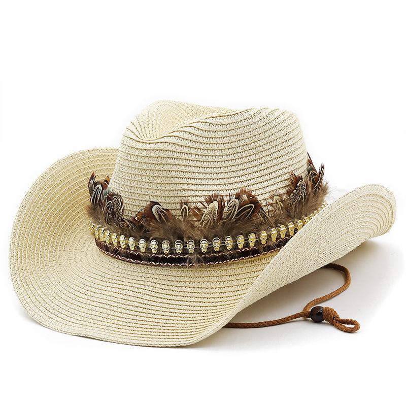 Spring summer new ethnic western cowboy straw hat Tibetan style American outdoor fashion unisex breathable sun protection hat M 56-58cm бежевый
Spring summer new ethnic western cowboy straw hat Tibetan style American outdoor fashion unisex breathable sun protection hat M 56-58cm бежевый