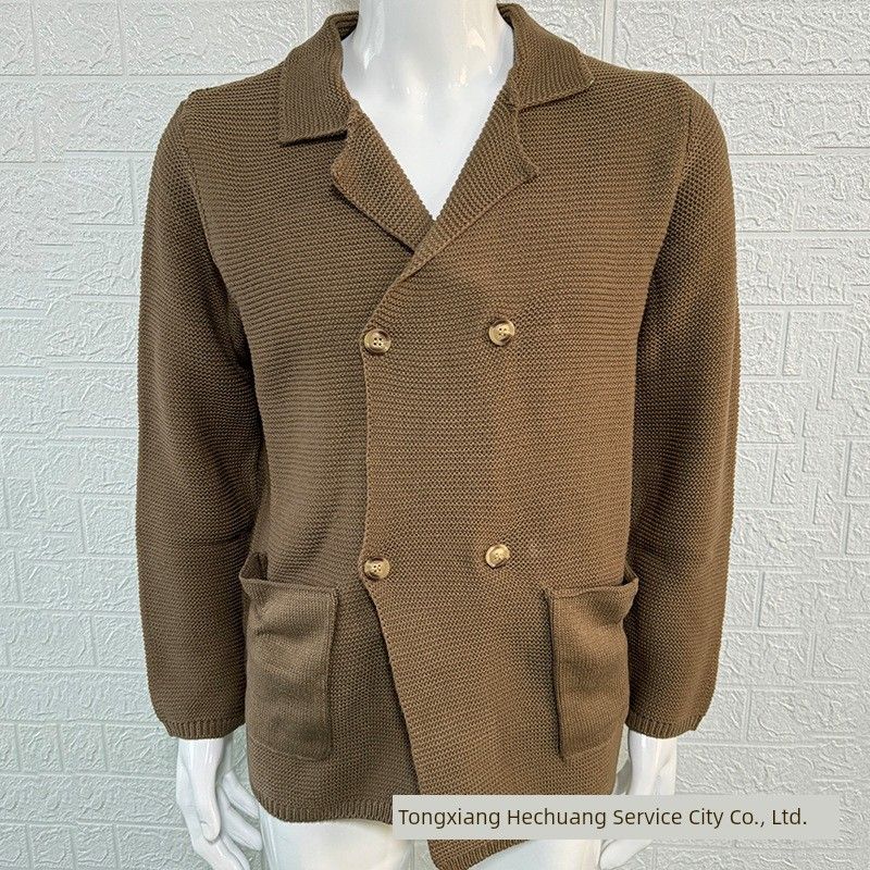 2025 Двубортный костюм-свитер Большой Модная мужская одежда Brown 2XL
2025 Двубортный костюм-свитер Большой Модная мужская одежда Brown 2XL