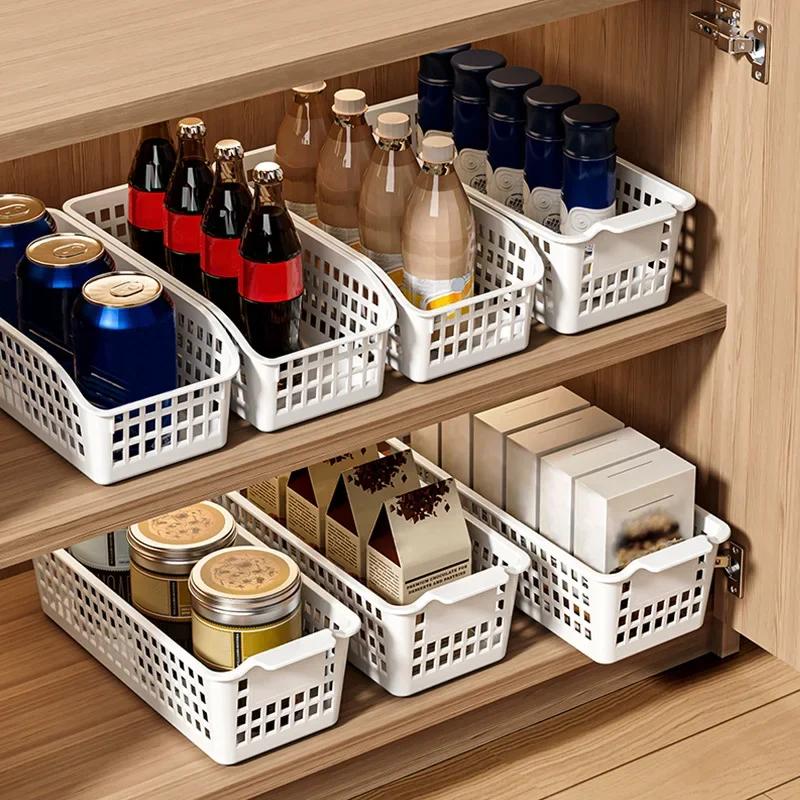 Modern Simple Plastic Rectangular Storage Basket for Home Desktop, Kitchen Countertop TypeB
Modern Simple Plastic Rectangular Storage Basket for Home Desktop, Kitchen Countertop TypeB