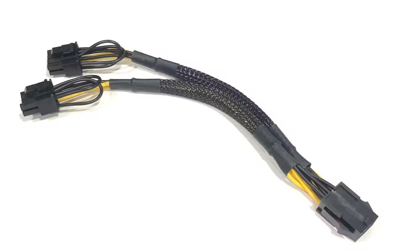 Audiophile PCIe 6 pin 2 cable graphic board auxiliary power supply conversion cable 20cm pin-8 (6 + pin) 2-branch
Audiophile PCIe 6 pin 2 cable graphic board auxiliary power supply conversion cable 20cm pin-8 (6 + pin) 2-branch