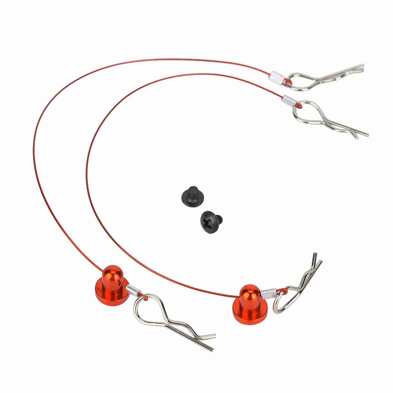 Anti lost Body Shell Wire Clip Pin with Screw Retainer for Traxxas 110 RC Car (Red)
Anti lost Body Shell Wire Clip Pin with Screw Retainer for Traxxas 110 RC Car (Red)