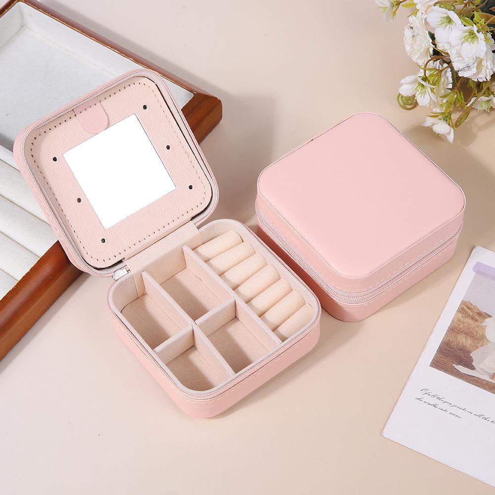Portable Travel Velvet Jewelry Storage Box Earring Necklace Ring Jewelry Box Pure Color Simple Korean Style Hard Material
Portable Travel Velvet Jewelry Storage Box Earring Necklace Ring Jewelry Box Pure Color Simple Korean Style Hard Material