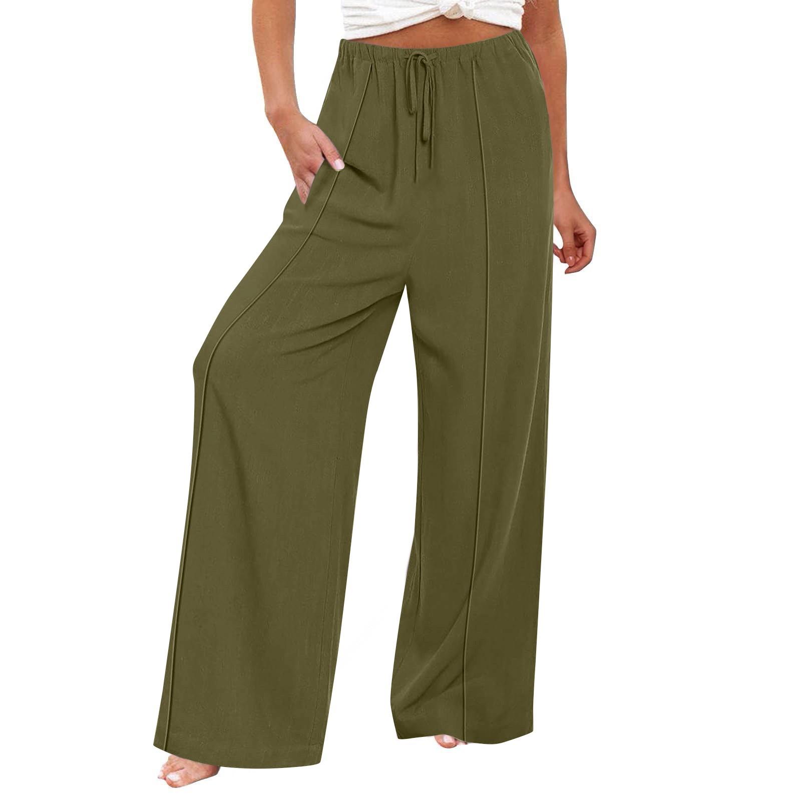 Women s Casual Fashion Colour Cotton Linen Casual Pants Wide Leg Trousers Sweatpants With Pockets XL зелений
Women s Casual Fashion Colour Cotton Linen Casual Pants Wide Leg Trousers Sweatpants With Pockets XL зелений