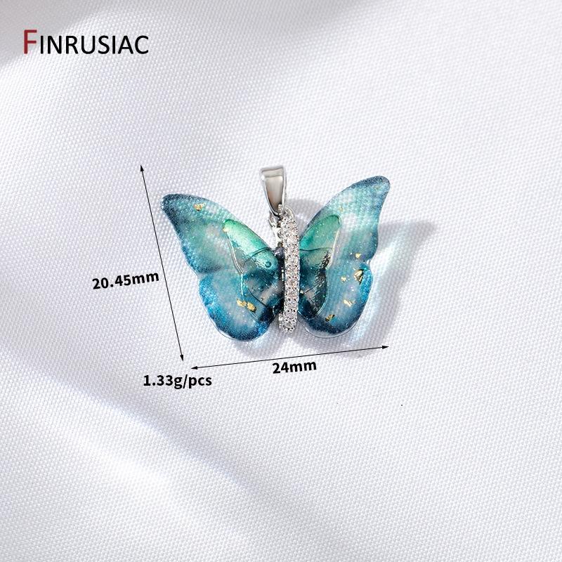 DIY Jewelry Making Supplies 14K Gold Plated Brass Shell Zircon Colorful Butterfly Charm For Necklace Making Accessories 1 piece
DIY Jewelry Making Supplies 14K Gold Plated Brass Shell Zircon Colorful Butterfly Charm For Necklace Making Accessories 1 piece