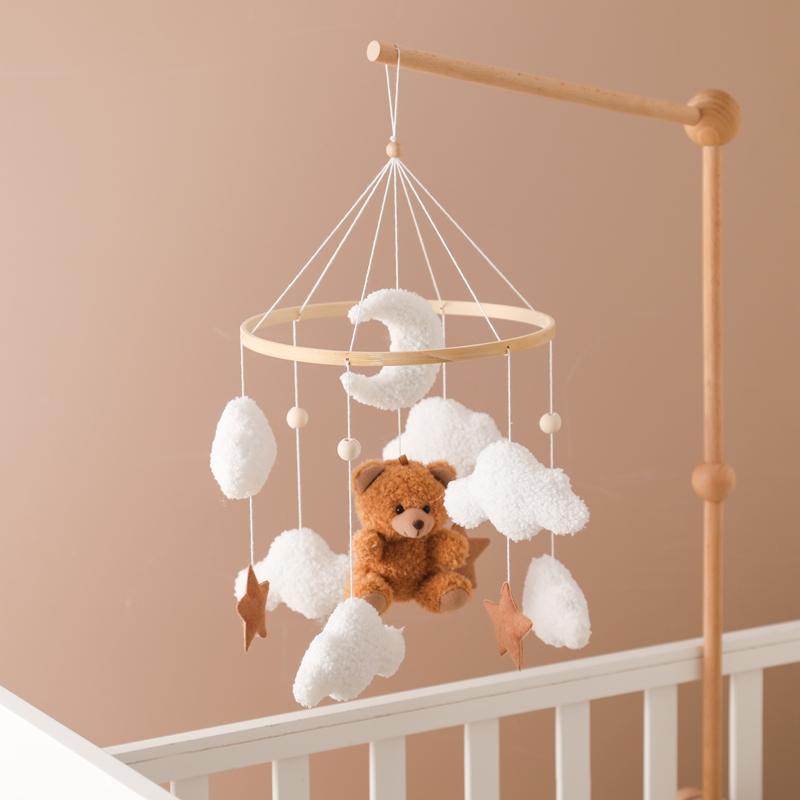 Wooden Crib Mobile Baby Bed Bell Rattle Toy Soft Felt Cartoon Bear Mobile Hanging Newborn Music Box Bed Bell Hanging Bracket Toy
Wooden Crib Mobile Baby Bed Bell Rattle Toy Soft Felt Cartoon Bear Mobile Hanging Newborn Music Box Bed Bell Hanging Bracket Toy