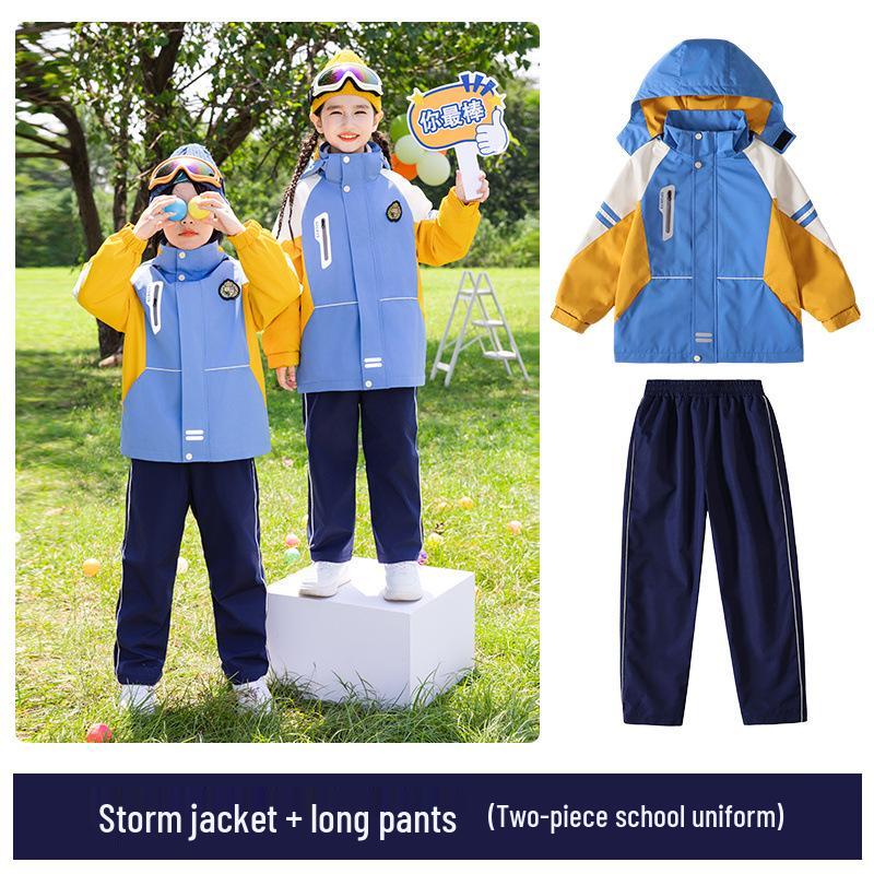 Children’s School Uniform Windbreaker Set for Spring and Autumn - Three-Piece Outfit for Kindergarten and Primary School 120cm
Children’s School Uniform Windbreaker Set for Spring and Autumn - Three-Piece Outfit for Kindergarten and Primary School 120cm