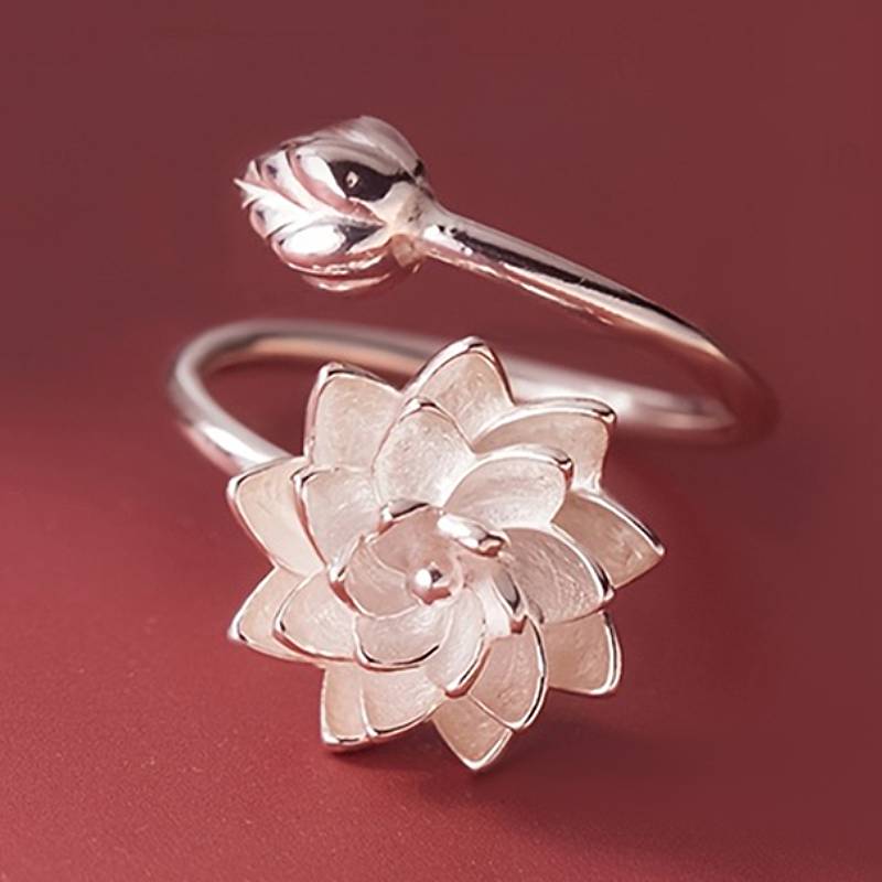 Huitan White Lotus Shaped Women Opening Ring Aesthetic Wedding Accessories Fresh Style Party Daily Trendy Metal Zircon for Lady resizable
Huitan White Lotus Shaped Women Opening Ring Aesthetic Wedding Accessories Fresh Style Party Daily Trendy Metal Zircon for Lady resizable
