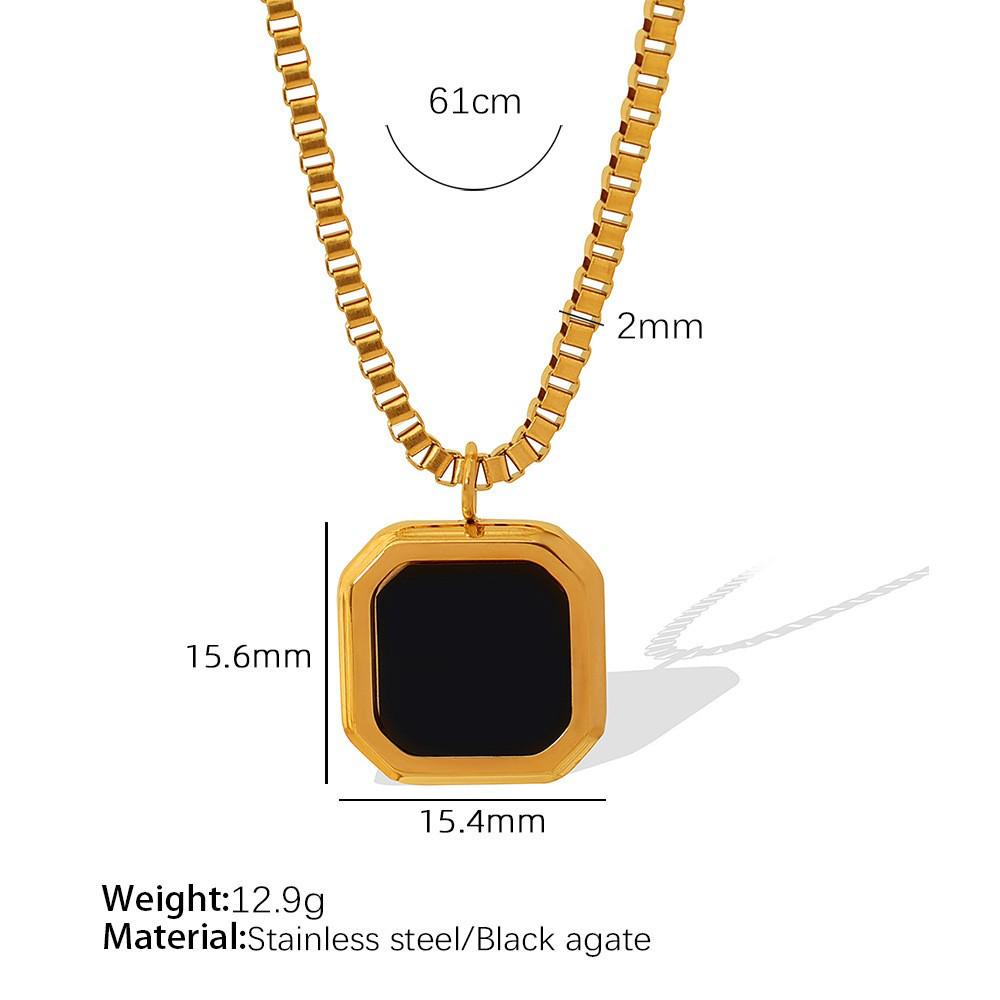 2025 Exquisite Lapis Lazuli & Tiger Eye Pendant Square Necklace - Colorfast Clavicle Chain Jewelry
2025 Exquisite Lapis Lazuli & Tiger Eye Pendant Square Necklace - Colorfast Clavicle Chain Jewelry