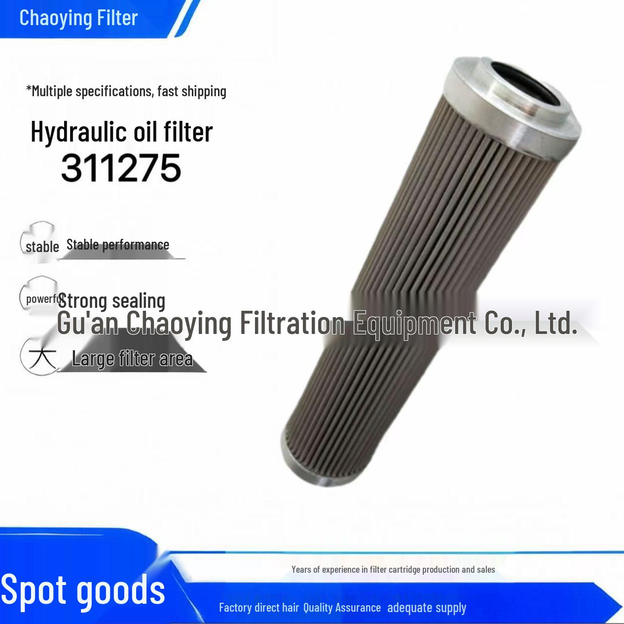 Chao Ying Wind Turbine Gearbox Hydraulic Oil Filter 311275 01.E631.10VG.16.S.P
Chao Ying Wind Turbine Gearbox Hydraulic Oil Filter 311275 01.E631.10VG.16.S.P