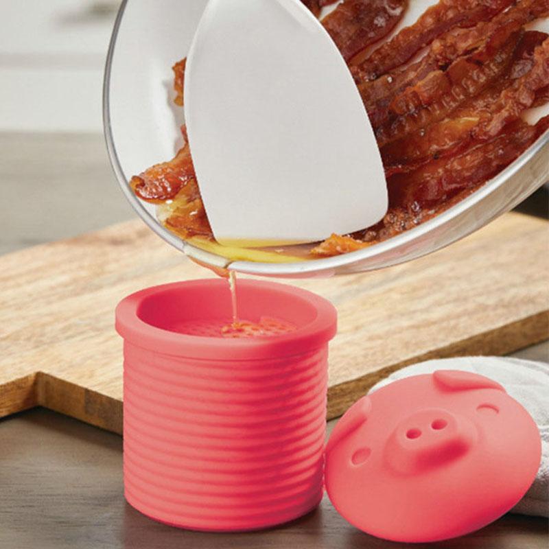 Multifunctional Bacon Grease Container with Filter, Bacon Grease Container Silicone Drum Oil Mesh Filter Holder Storage, Oil Jug
Multifunctional Bacon Grease Container with Filter, Bacon Grease Container Silicone Drum Oil Mesh Filter Holder Storage, Oil Jug
