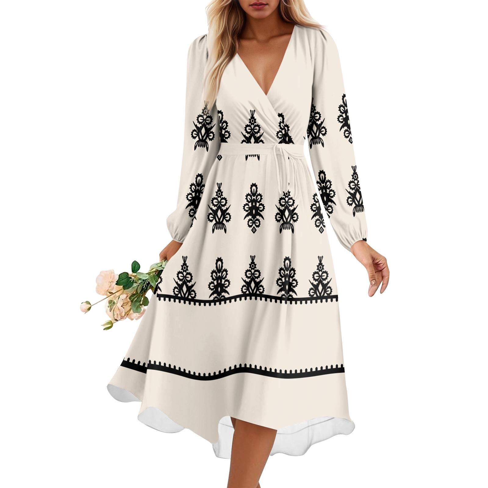 Женское летнее свободное платье с V-образным вырезом, Элегантное платье M хаки
Женское летнее свободное платье с V-образным вырезом, Элегантное платье M хаки