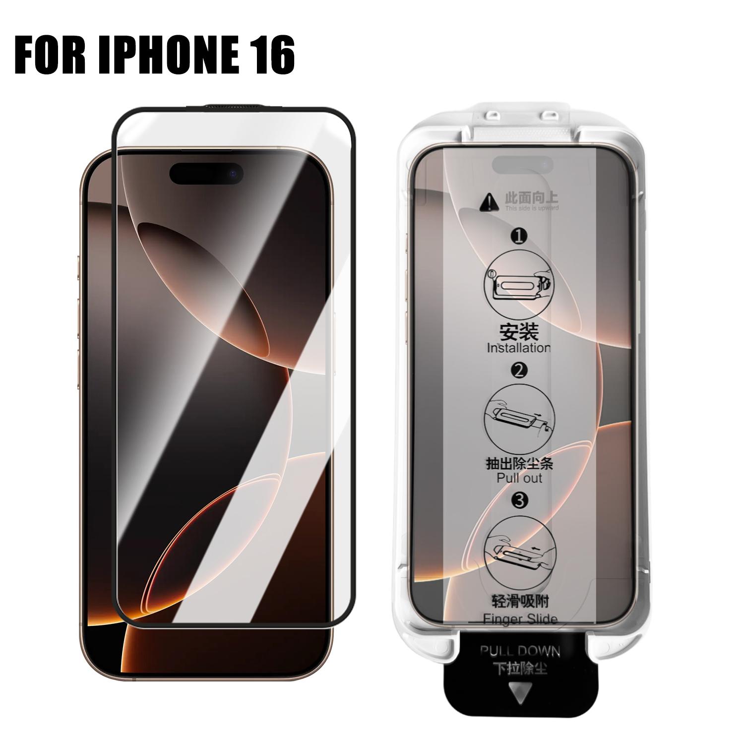 3/1Pcs Easy To Install Tempered Glass Screen Protector for IPhone16 Pro Max Series HD Films for IPhone 16 Plus Protective Film 1 Pack
3/1Pcs Easy To Install Tempered Glass Screen Protector for IPhone16 Pro Max Series HD Films for IPhone 16 Plus Protective Film 1 Pack