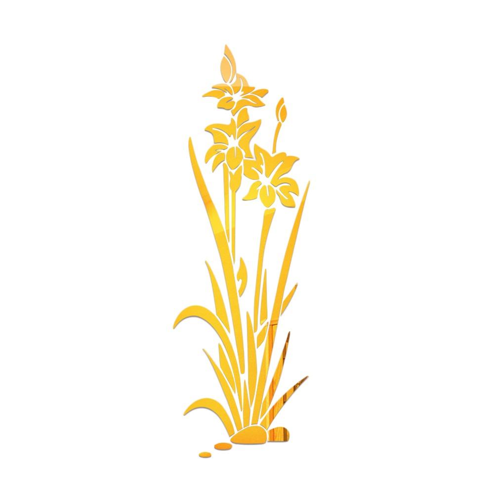Removable Flower Mirror Sticker Self Adhesive Orchid Floral Mirror Surface Wall Sticker Waterproof 3D Wall Decoration золотий
Removable Flower Mirror Sticker Self Adhesive Orchid Floral Mirror Surface Wall Sticker Waterproof 3D Wall Decoration золотий