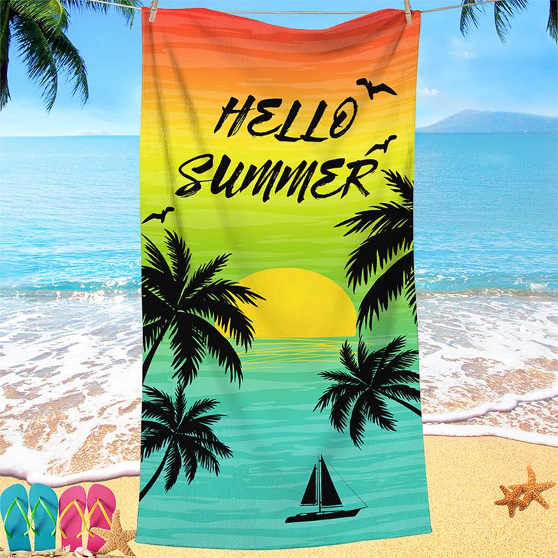 Beach Towel Palm Tree Pattern Sun Protection Windproof Suitable For Swimming Pool Camping Travel Blanket W30*H60(CM)
Beach Towel Palm Tree Pattern Sun Protection Windproof Suitable For Swimming Pool Camping Travel Blanket W30*H60(CM)