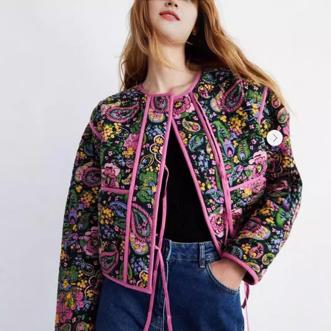 2024 Purple Floral Lace-Up Cardigan: European & American Autumn/Winter Style M фиолетовый
2024 Purple Floral Lace-Up Cardigan: European & American Autumn/Winter Style M фиолетовый