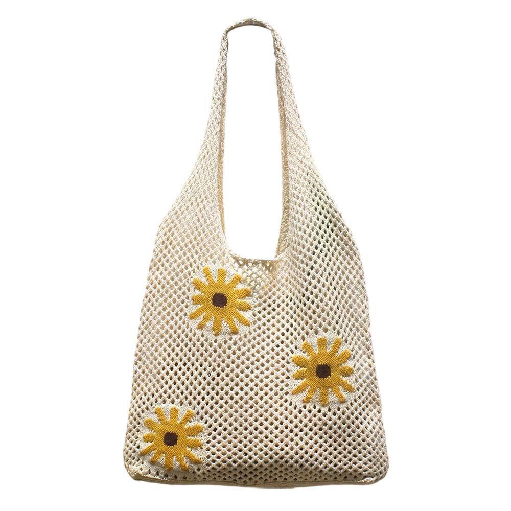 Large Capacity Handmade Handbag Straw Material Love Heart Pattern Shoulder Bag Flowers Pattern Crochet Design Knitted Bag бежевый
Large Capacity Handmade Handbag Straw Material Love Heart Pattern Shoulder Bag Flowers Pattern Crochet Design Knitted Bag бежевый