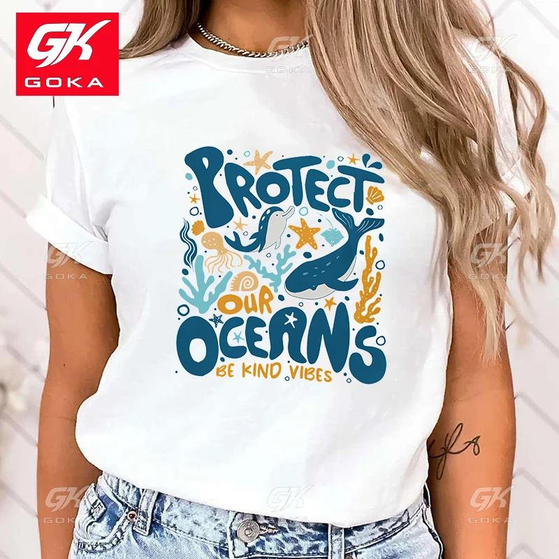 Premium Cotton T Shirt Hot Protect The Ocean Printed T Shirts for Women Short Sleeve Cute Funny Round Neck Tee Shirt Unisex Tops S
Premium Cotton T Shirt Hot Protect The Ocean Printed T Shirts for Women Short Sleeve Cute Funny Round Neck Tee Shirt Unisex Tops S