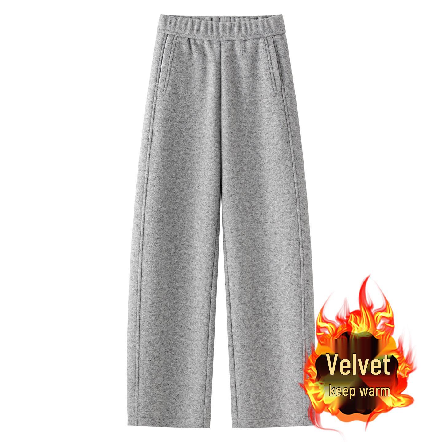 Women s Gray Velvet Wool Blend High-Waisted Loose Sweatpants - Winter 2025 Mochi Pants 2XL
Women s Gray Velvet Wool Blend High-Waisted Loose Sweatpants - Winter 2025 Mochi Pants 2XL