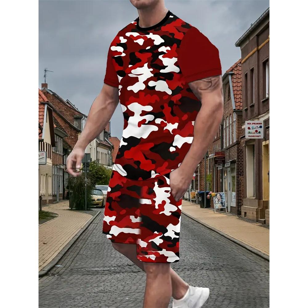 New 2024 Men s Short-sleeved Shorts Suit Summer Fashion Round Neck T-shirt, Shorts Two-piece Street Shooting Casual Clothing 6XL
New 2024 Men s Short-sleeved Shorts Suit Summer Fashion Round Neck T-shirt, Shorts Two-piece Street Shooting Casual Clothing 6XL