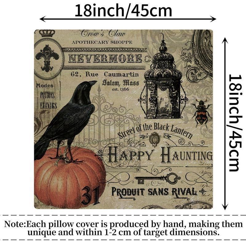 Retro Throw Pillow Covers Cotton Linen Cushion Cover Print Pillowcases for Sofa Bed Couch Halloween Decorations (18 X 18 Inches) C
Retro Throw Pillow Covers Cotton Linen Cushion Cover Print Pillowcases for Sofa Bed Couch Halloween Decorations (18 X 18 Inches) C